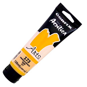 Tinta Acrílica Corfix Arts 120ml G1 - Amarelo Nápoles Ouro (173)