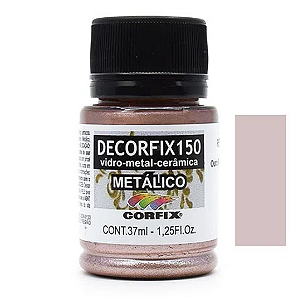 Tinta Decorfix 150º Metálica Corfix - 408 Ouro Rose (37 ml)