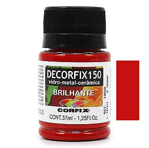Tinta Decorfix 150º Brilhante Corfix - 433 Vermelho Topázio (37 ml)
