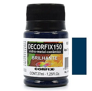 Tinta Decorfix 150º Brilhante Corfix - 324 Azul Turquesa (37 ml)