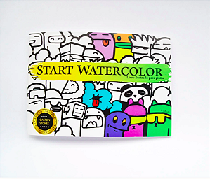 Livro Ilustrado Startwatercolor Papel Offset 120g - Edição Doodle