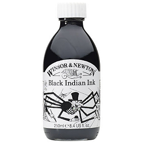 Tinta Nanquim Winsor & Newton 250ml Black Indian Ink