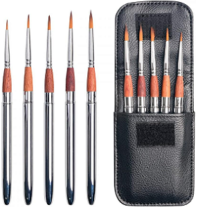 Kit Pincel Pocket Brush Set Sinoart - 5 Unidades