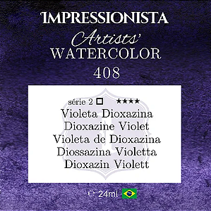 Tinta Impressionista Watercolors Artist's S2 24ml - 408 Violeta Dioxazina