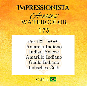 Tinta Impressionista Watercolors Artist's S1 24ml - 175 Amarelo Indiano