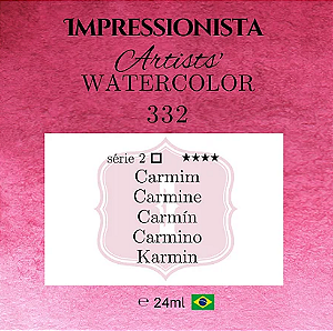 Tinta Impressionista Watercolors Artist's S2 24ml - 332 Carmim