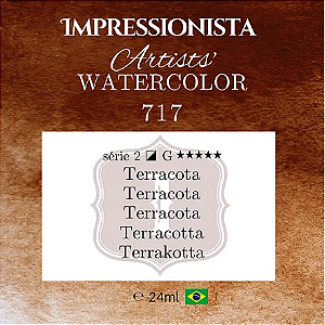 Tinta Impressionista Watercolors Artist's S2 24ml - 717 Terracota