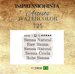 Tinta Impressionista Watercolors Artist's S1 24ml - 725 Sienna Natural