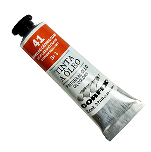 Tinta a Óleo Corfix 37ml Gr-3 - 41 Vermelho Cádmio Claro