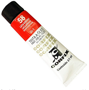 Tinta a Óleo Corfix 37ml Gr-1 - 58 Laca Gerânio