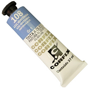 Tinta a Óleo Corfix 37ml Gr-1 - 108 Azul Hortência