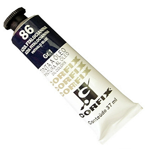 Tinta a Óleo Corfix 37ml Gr-1 - 86 Azul Ftalocianina
