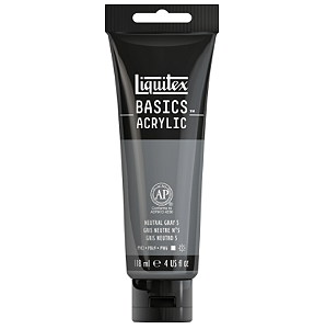 Tinta Acrílica Liquitex Basics 118ml 599 Grey Neutral Value 5