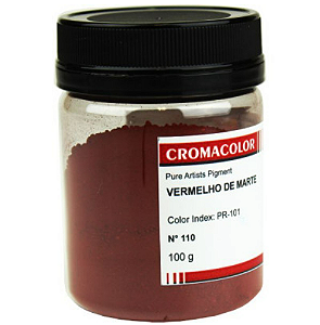 Pigmento Artístico Cromacolor Vermelho de Marte 110 - 100g