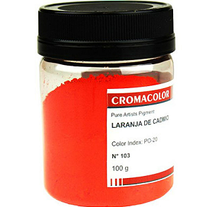 Pigmento Artístico Cromacolor Laranja de Cadmio 103 - 100g