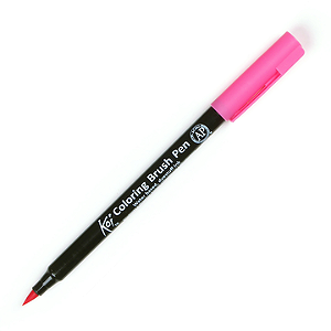 Caneta Marcador Koi Coloring Brush Magenta - Ponta Pincel/Brush