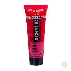 Tinta Acrílica Série Standard Amsterdam 120 ml - Carmine 318