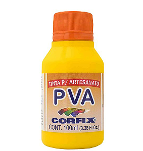 Tinta PVA Fosca Corfix 100ml - Amarelo Ouro 308