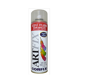 Verniz Spray Semi Brilho Fixador Artfix Aerosol Corfix - 300mL