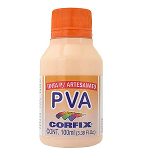 Tinta PVA Fosca Corfix 100ml - *Salmão Bebê 473