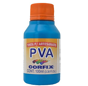 Tinta PVA Fosca Corfix 100ml - *Azul Piscina 499