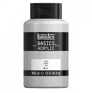 Tinta Acrílica Liquitex Basics 400ml - 733 Silver