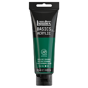 Tinta Acrílica Liquitex Basics 118ml 350 Green Deep Permanent