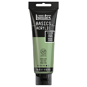 Tinta Acrílica Liquitex Basics 118ml 205 Green Grey