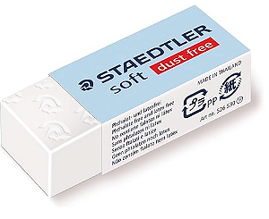 Borracha Soft Staedtler 43x19x13mm Blister - 2 Unidades