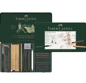 Conjunto Pitt Monochrome Set Faber-Castell - 33 Cores