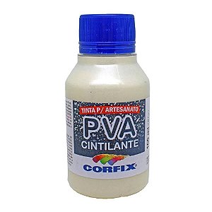 Tinta PVA Cintilante Corfix 100ml - Pérola 421