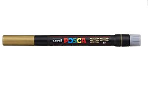 Caneta Posca Brush PCF 350 - Ouro