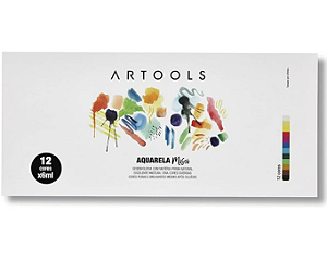 Aquarela Bisnaga Misci Artools 6 ml - 12 cores