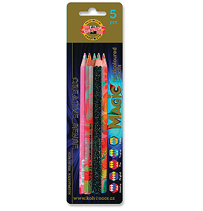 Lápis Blister Colorido Jumbo Magic - Multicolorido