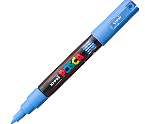 Caneta Marcador Posca Pc-1M - Azul Céu