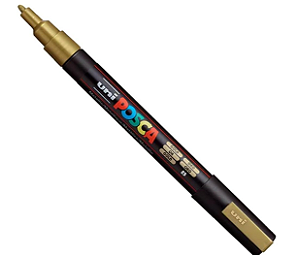 Caneta Marcador Posca PC-3M - Ouro