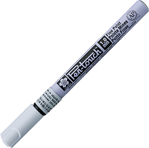 Marcador Artístico Permanente Pen Touch - BRANCO - Uso Profissional