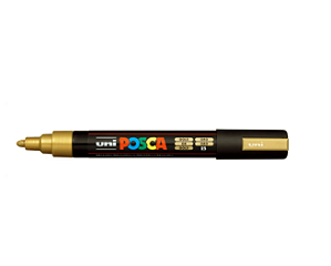 Caneta Marcador POSCA PC-5M - Ouro