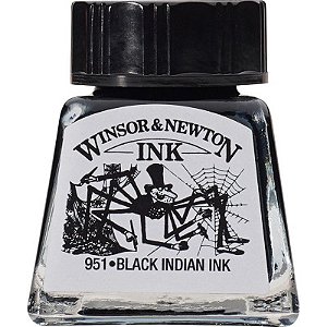 Tinta para Desenho Winsor & Newton 14mL - Black Indian