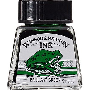 Tinta para Desenho Winsor & Newton 14mL - Brilliant Green