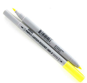 Marcador Marvy Uchida Cartoon Designer 1900B - Lemon Yellow 22