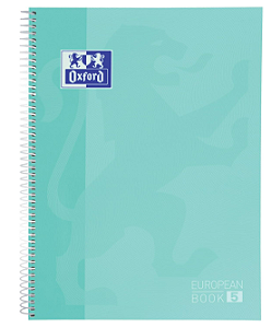 Caderno Oxford European Book Espiral 120 Folhas - Menta