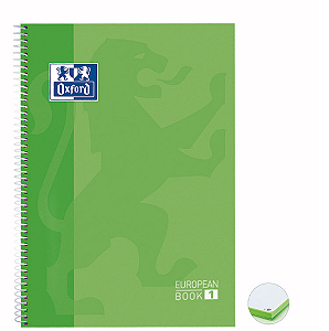 Caderno Oxford European Book Espiral 120 Folhas - Verde