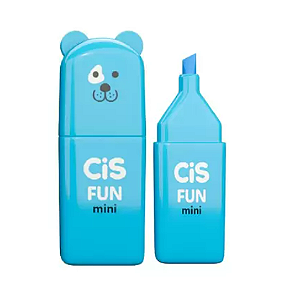 Marca-Texto CiS Fun Mini Neon - Azul