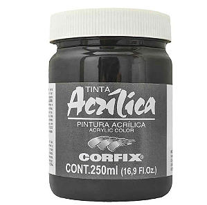 Tinta Acrílica Corfix 250ml  -  121 Preto de Marte