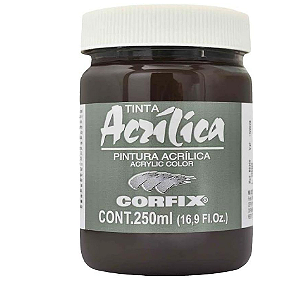 Tinta Acrílica Corfix 250ml - 64 Marrom Van Dick