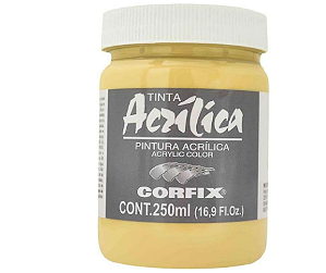 Tinta Acrílica Corfix 250ml - 76 Amarelo Pele