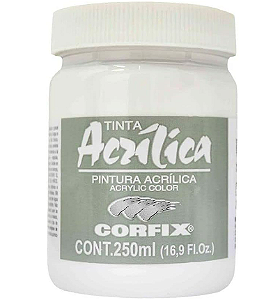 Tinta Acrílica Corfix 250ml - 102 Branco Titânio