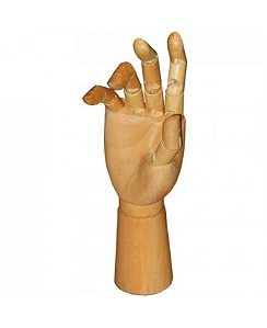 Mão Articulada de Madeira Direita 30cm