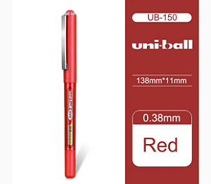 Caneta Eye Ultra Micro Uni-Ball UB-150-38 0,5mm - Vermelho